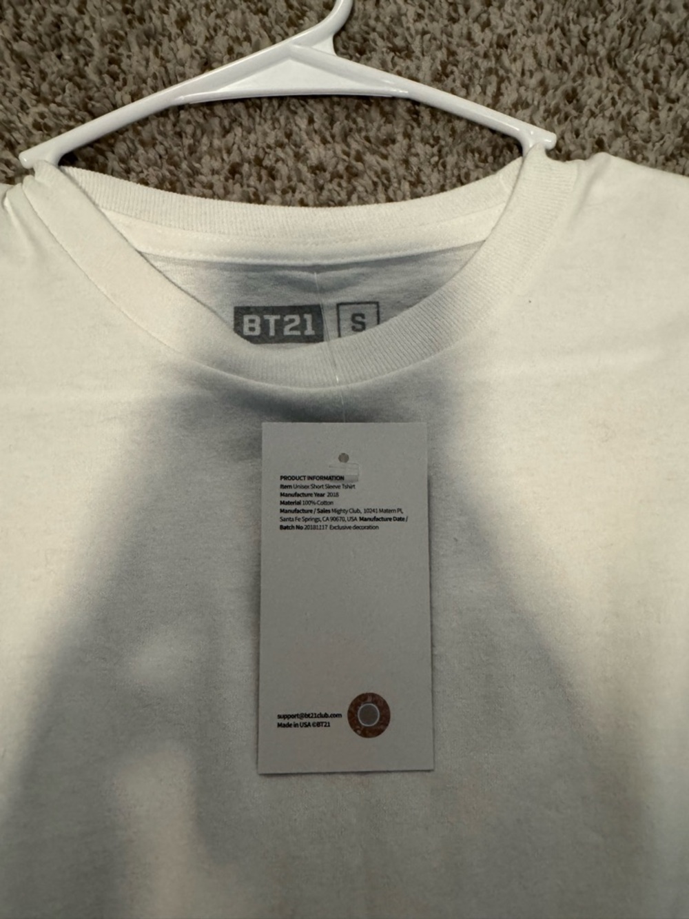 BT21 x anti social social club cooky shirt - Picture 4 of 4